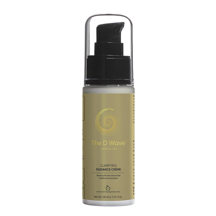 The D Wave Clarifying Radiance Crème for Bright Skin & Radiant Glow - 30ML | Firmer, Supple and Deeply Nourished Skin | Reduces Signs of Ageing | All Skin Types & Genders image