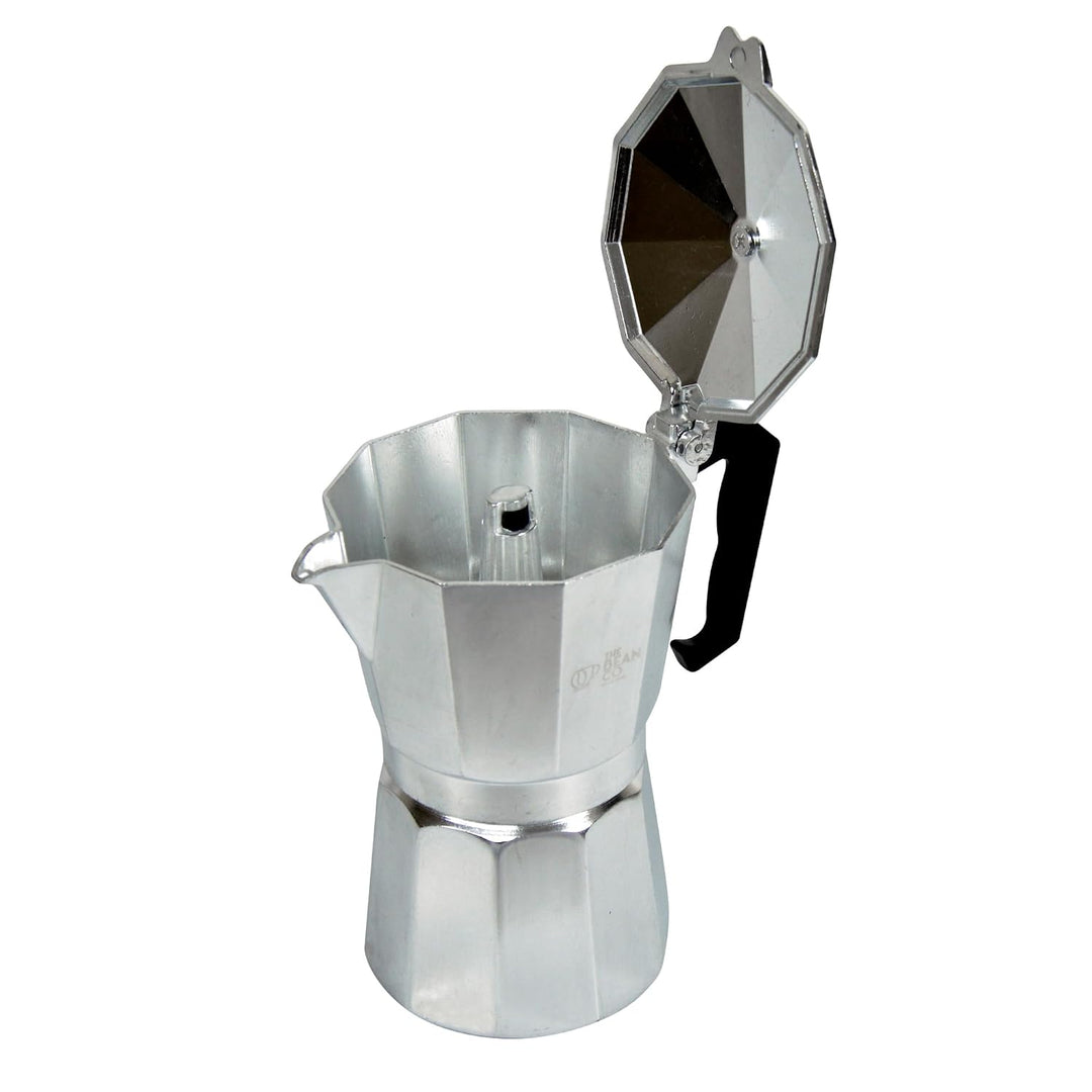 The Bean Co Roasters Classic Moka Pot | Aluminium | Stovetop | Espresso Coffee Maker