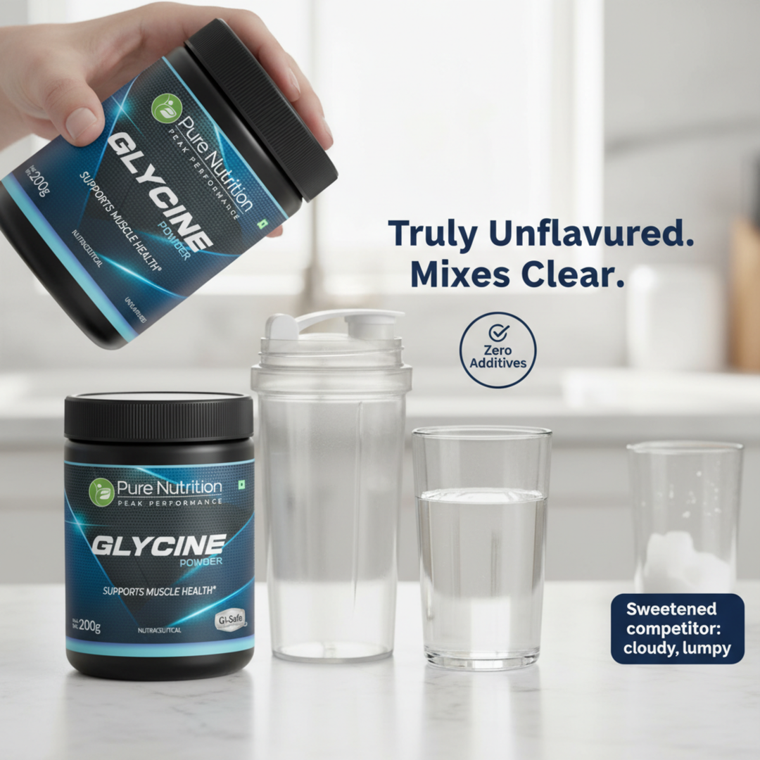 Glycine Powder 200g | Amino Acid for Sleep, Muscle & Collagen Support