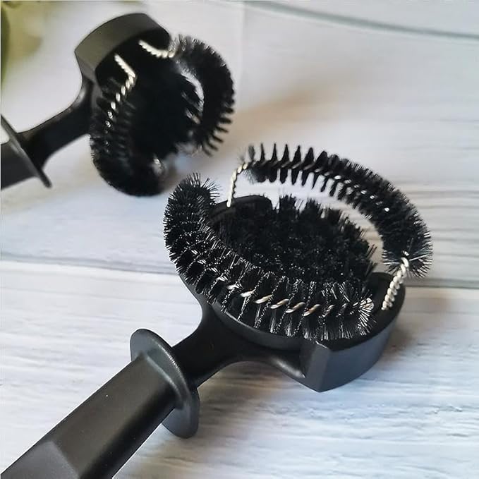 The Bean Co Roasters Coffee Maker Cleaning Brush | 58mm Detachable Round Elbow Short Handle