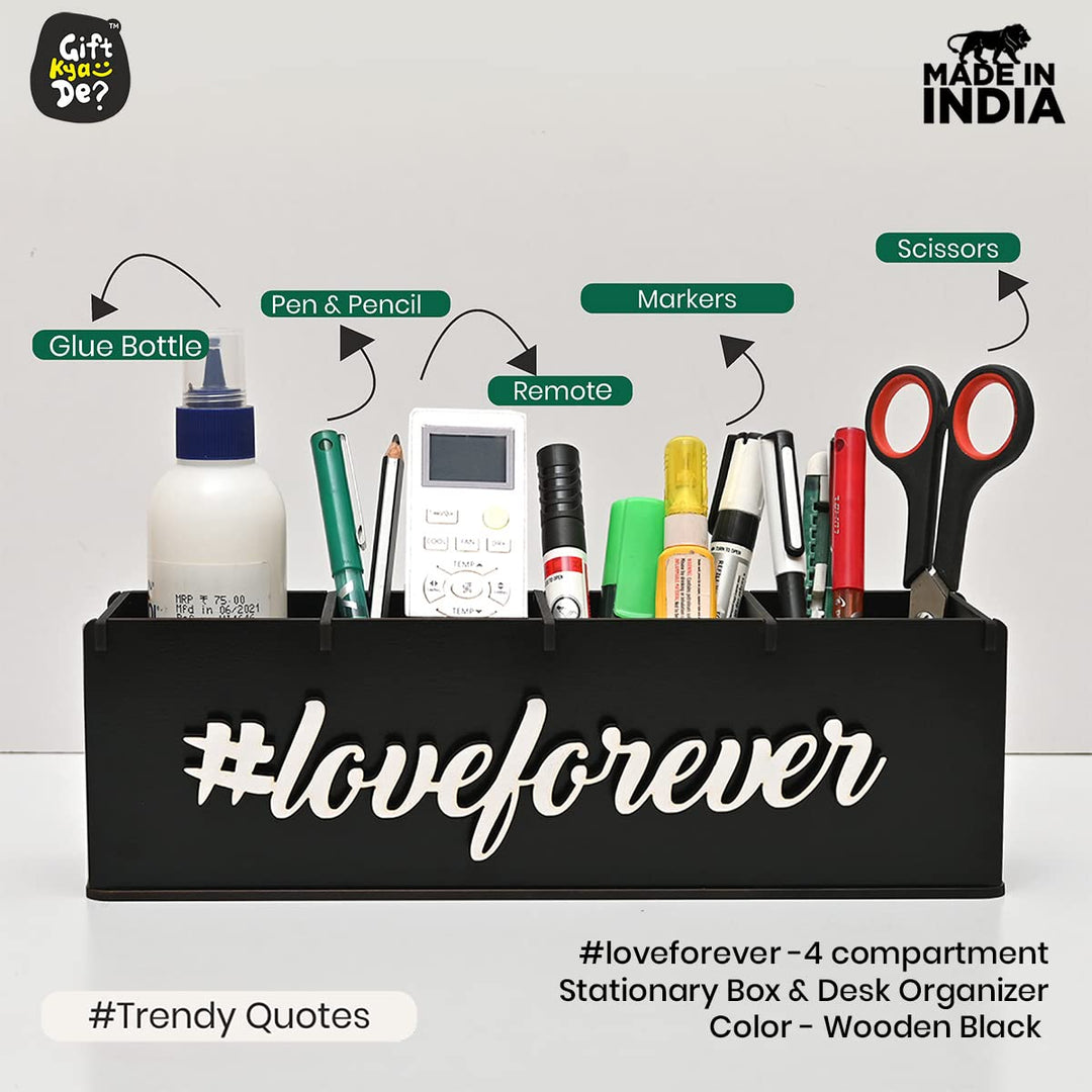 Gift Kya De Makeup Box Organizer For Girls | 4 Compartment Makeup Storage Box | Unique Gifts For Girls | Cosmetic Organizer