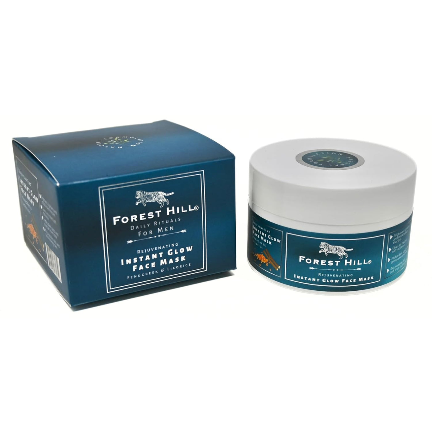 Forest Hill instant glow face mask for men, 100g