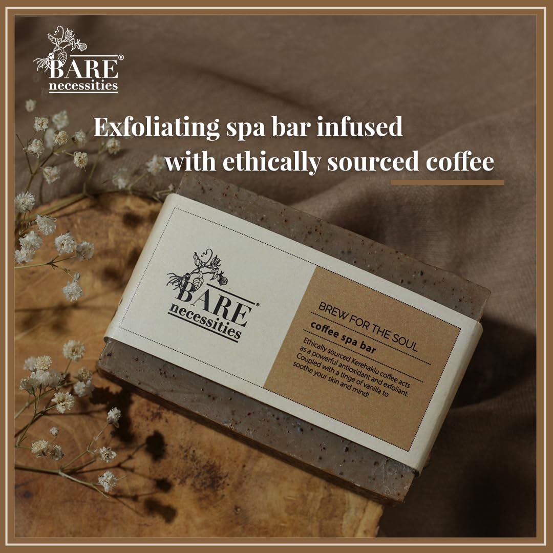 Bare Necessities Natural Handmade Coffee Soap Bar for Men  - 75g