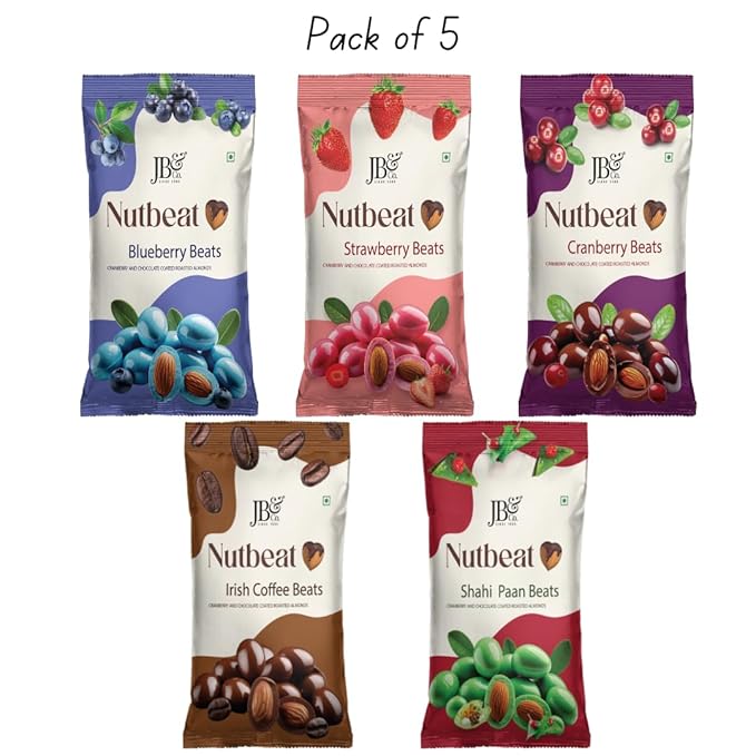 JB&CO Nutbeat Celebration Pack - Mix flavored chocolate coated almonds