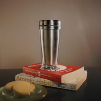 The Bean Co Roasters Coffee Travel Mug | Insulated Coffee Tumbler | Anti-Slip Grip, Double Wall Vacuum Insulated Stainless Steel Travel Mug