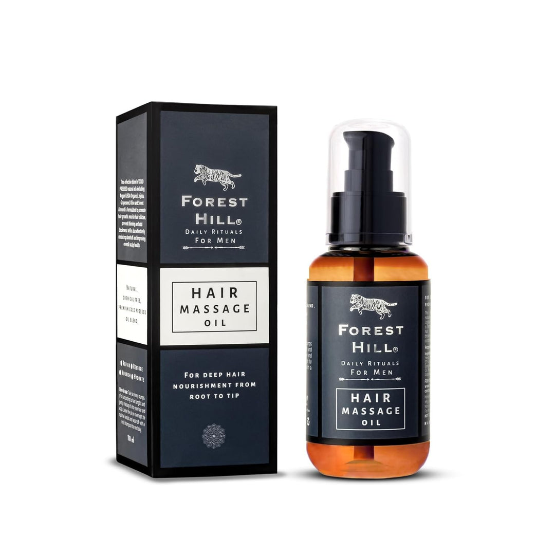 Forest Hill Weekly Care Natural Hair Massage Oil For Men, 110ml