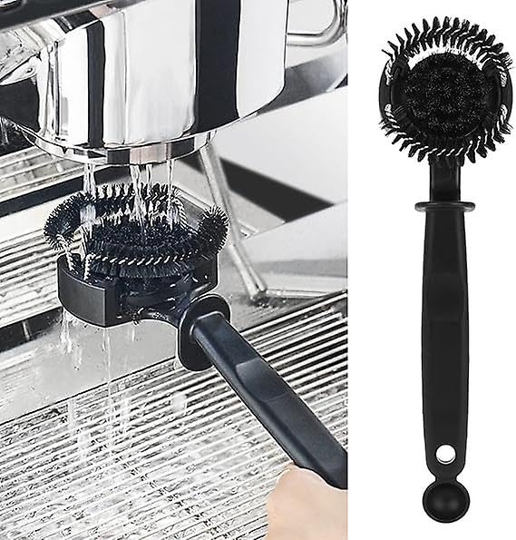 The Bean Co Roasters Coffee Maker Cleaning Brush | 58mm Detachable Round Elbow Short Handle