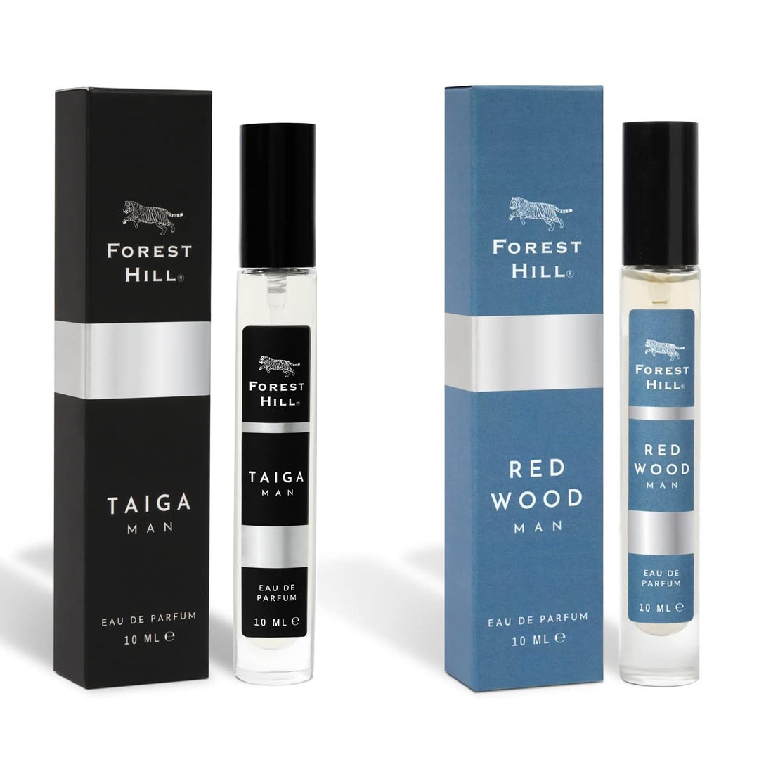 Forest Hill Pack of 2 Men Perfume, Taiga & Red Wood, 10ml Each