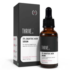 ThriveCo 2% Salicylic Acid Serum For Acne & Clogged Pores | Clears Dead Skin & Reduces Excess Sebum | For Men & Women | 30ml