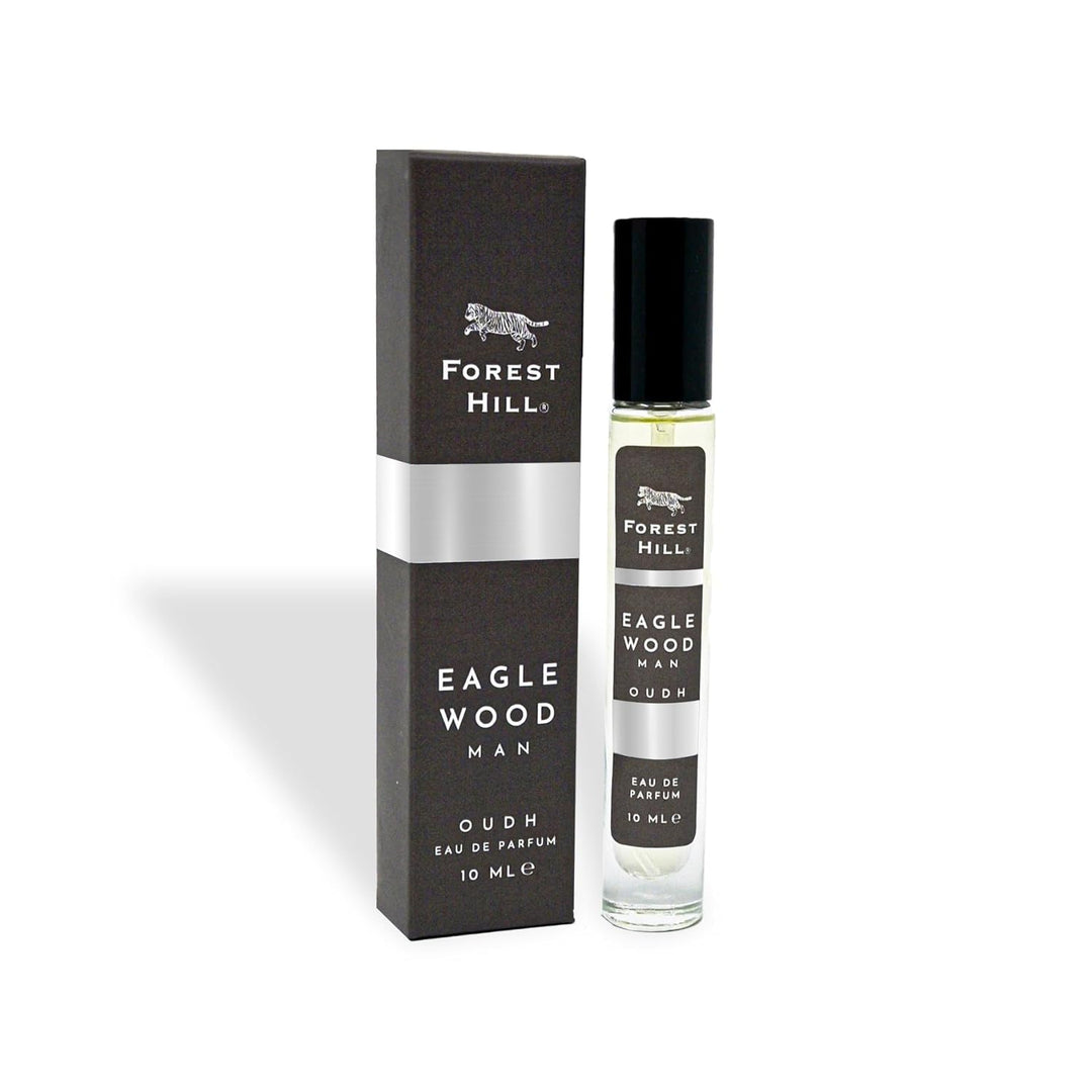 Forest Hill Pack of 4 Men Perfume, Dain Tree, Eagle Wood, Taiga & Red Wood, 10ml Each