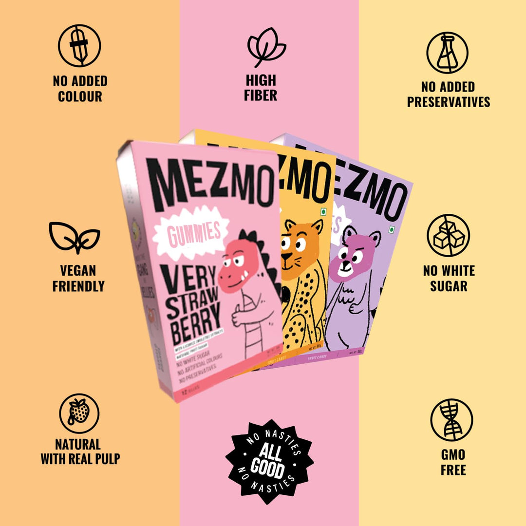 Mezmo Funky Candy Pack of 3 108gms 36 Jellies (Pack of 3)