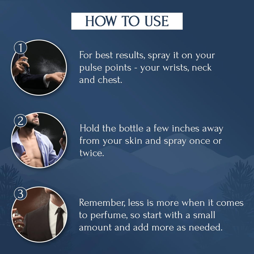 Forest Hill Pack of 2 Men Perfume, Taiga & Red Wood, 10ml Each