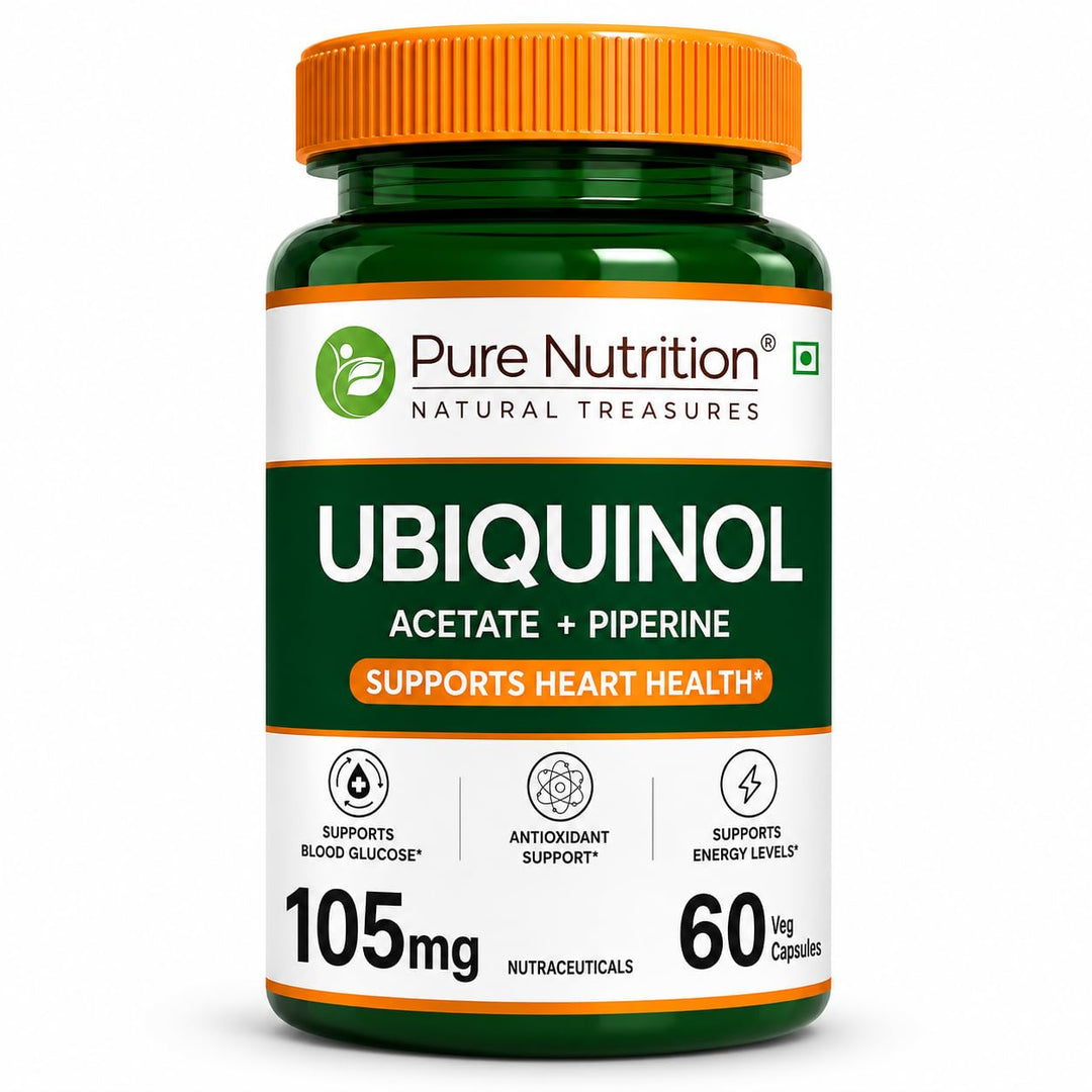 Ubiquinol 105mg with Piperine  Active CoQ10 | Energy & Heart Health