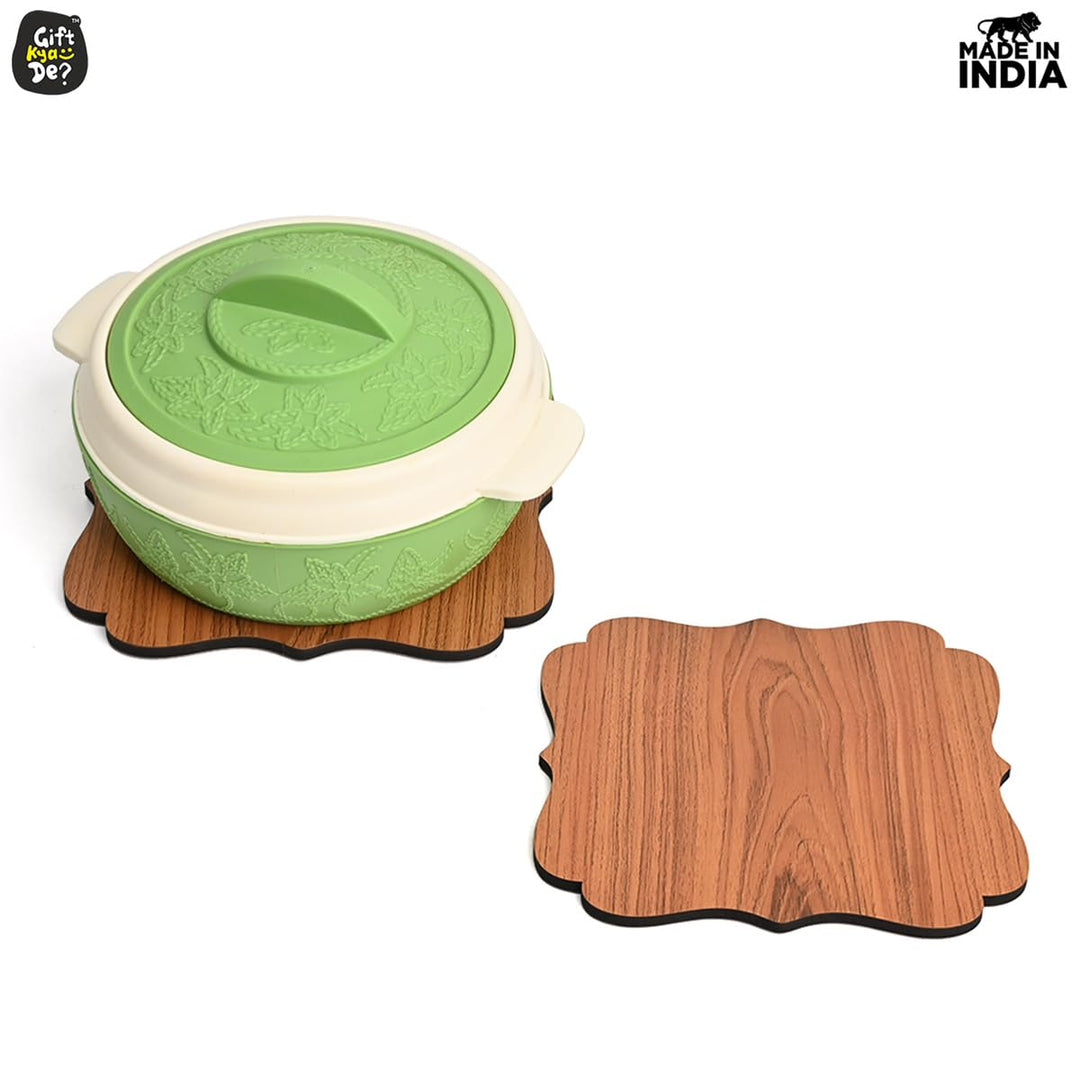 Gift Kya De Kitchen Coasters for Hot Utensils & Anti Slip Coaster Set for Big Hot Pots, Pans, Casserole & Bowl