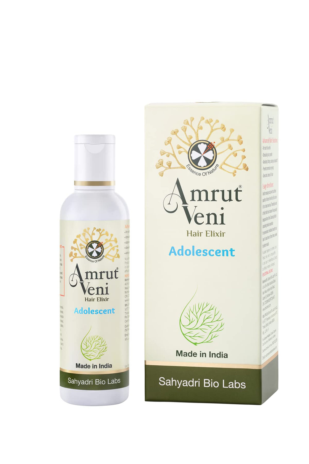Amrutveni Hair Oil for Adolescents & Teenagers– Biotechnologically Engineered with 40+ Herbal Actives, Protects Against Dandruff & Micro-Infections, Non-Sticky Nourishment for Healthy Hair, 100ML