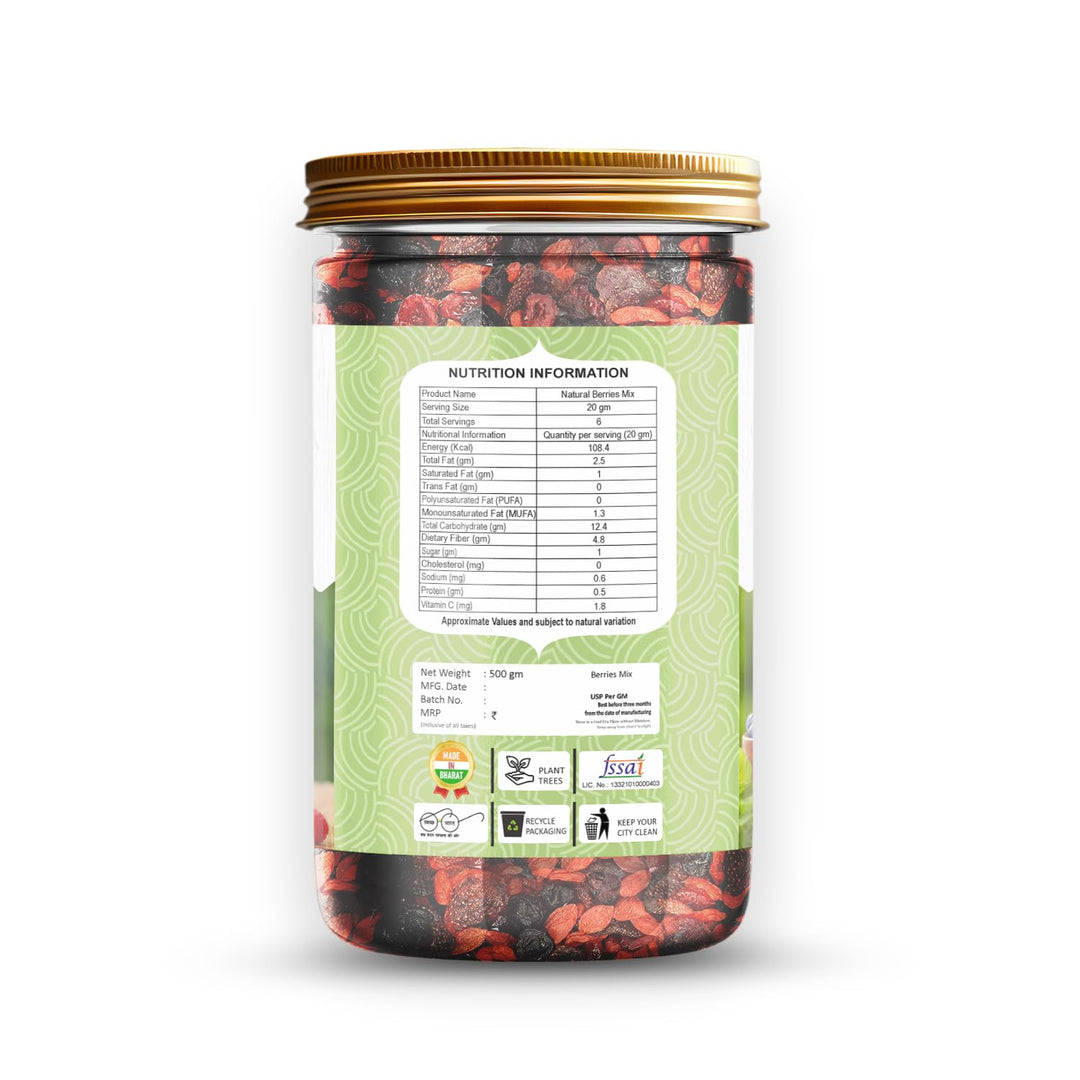 Snaxup Premium American Natural Berries Mix 500g