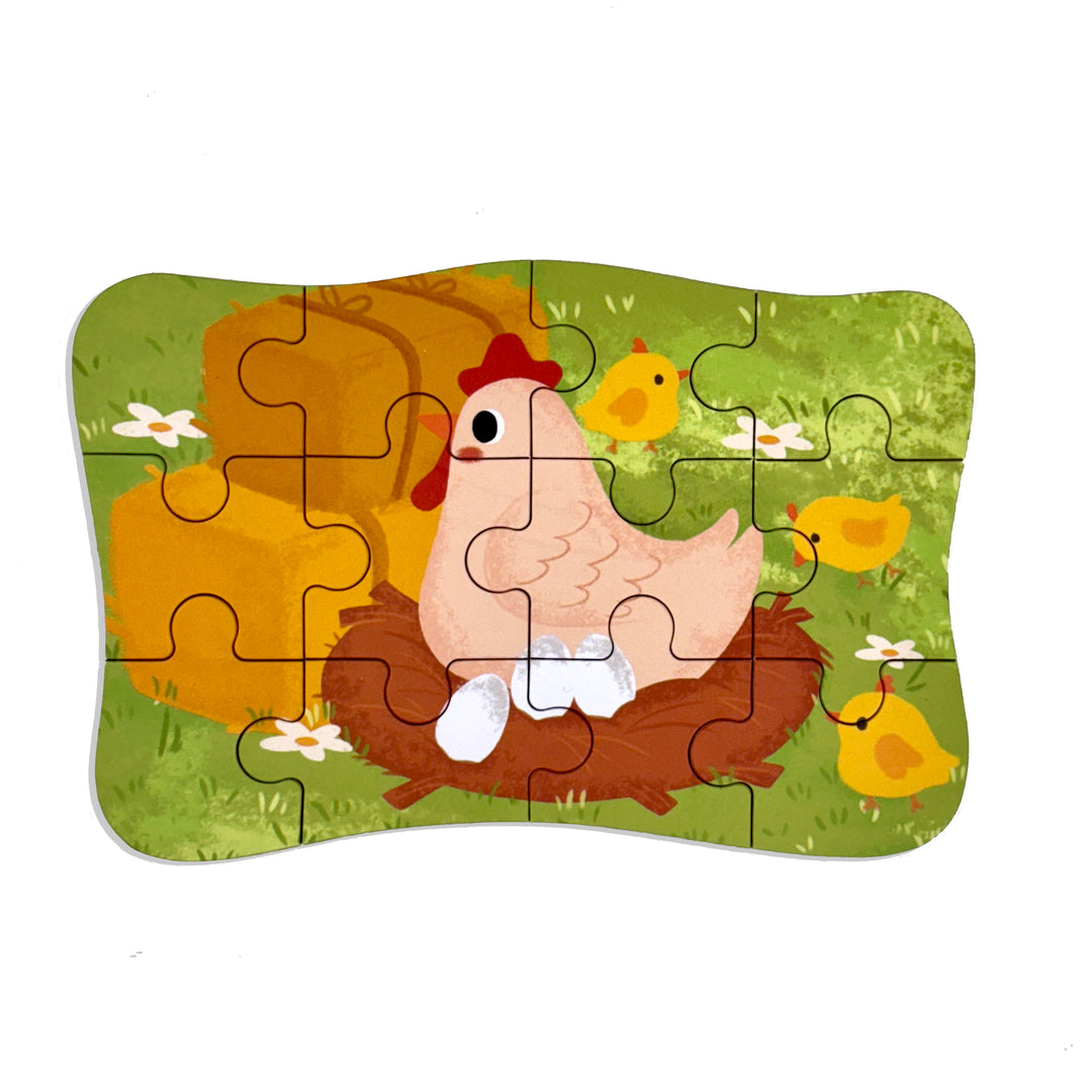 Wudly Wooden Progressive Puzzle Metal Box Land creature-2(PIGGY)