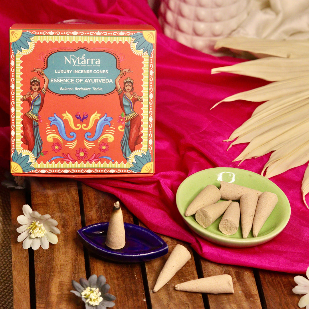 Nytarra Luxury Incense Cones - Essence of Ayurveda