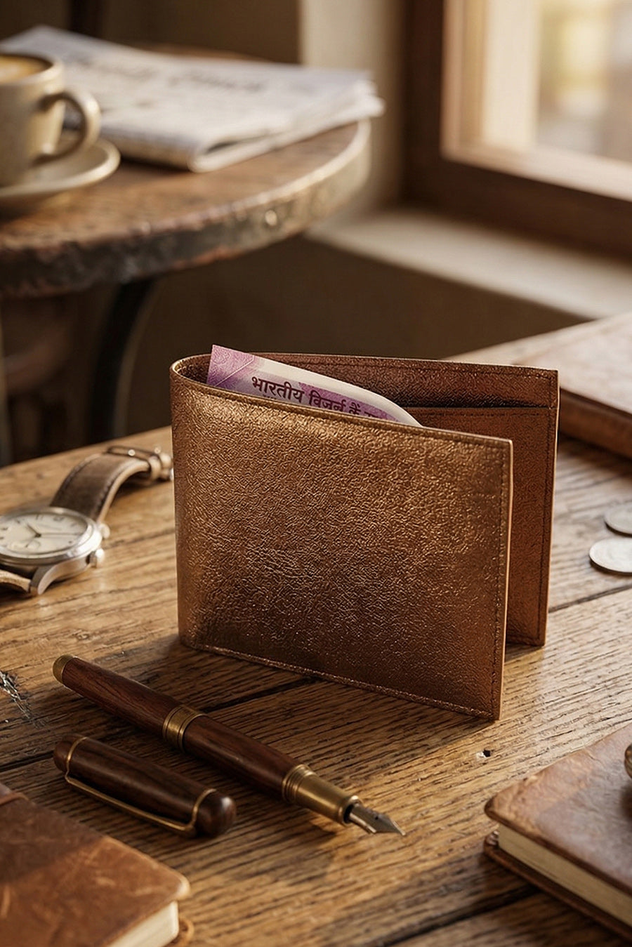 Slim Vegan Leather Men Wallet