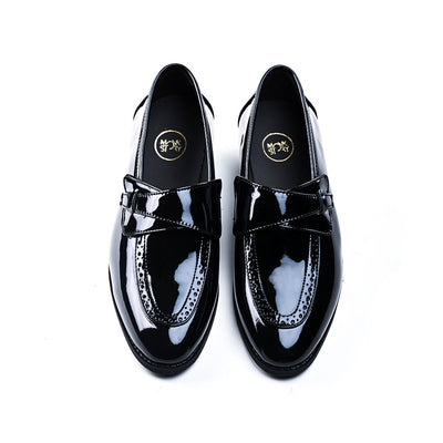 Drezzire Classic Patent Slip-Ons - Black