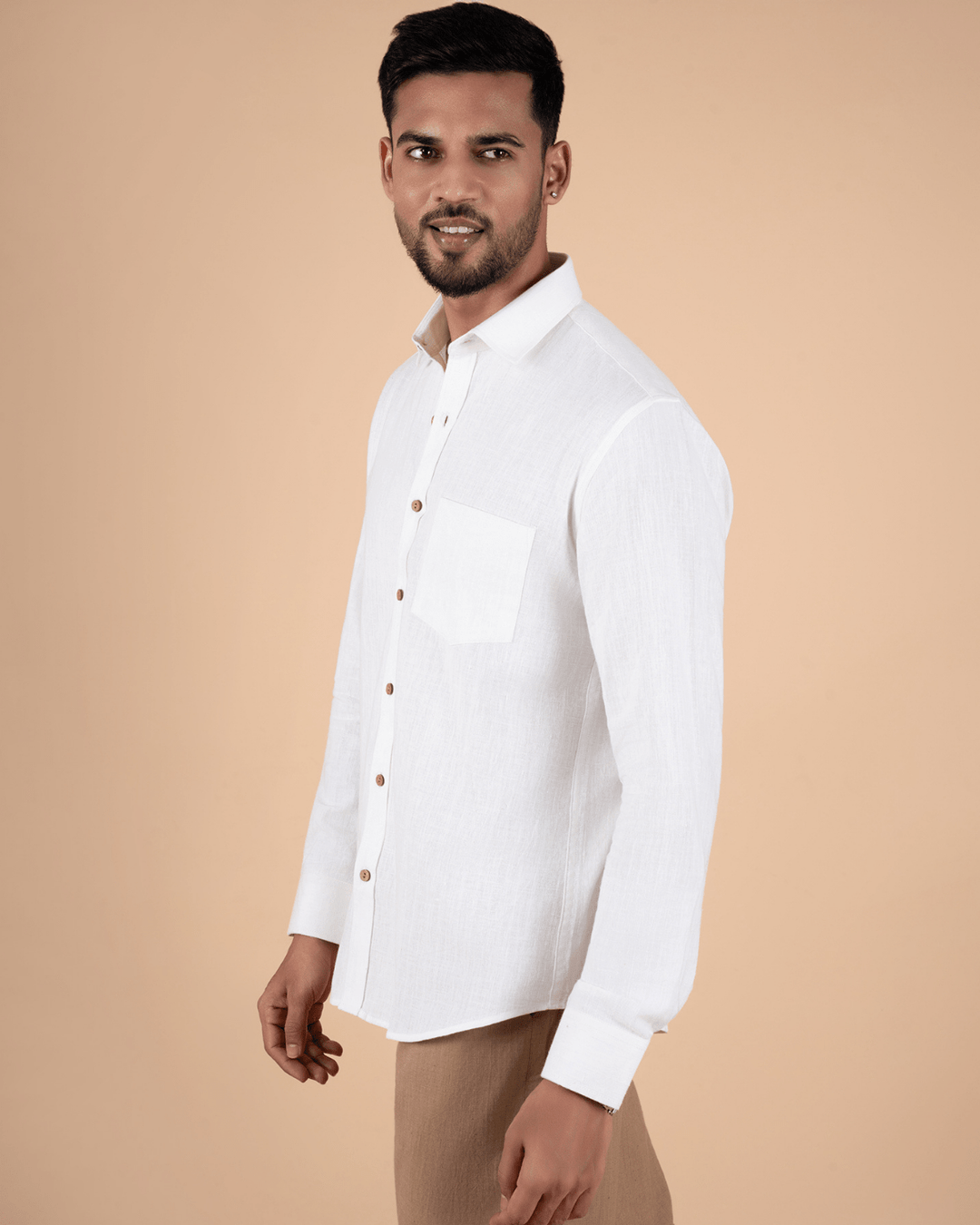 Elegant White Full Sleeve Shirt image