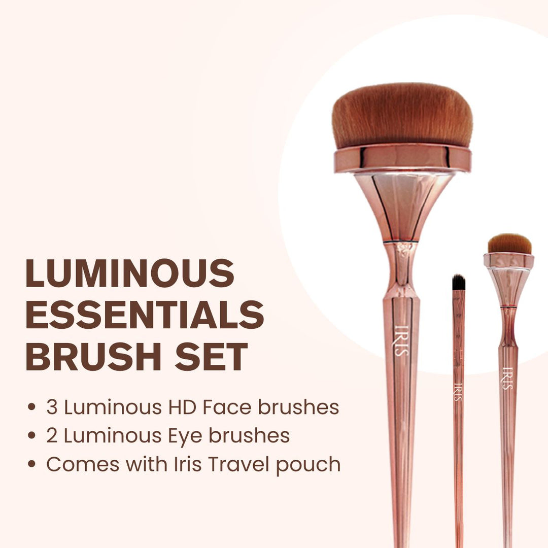 Iris Cosmetics Luminous Essential Brush Set-5 Pcs
