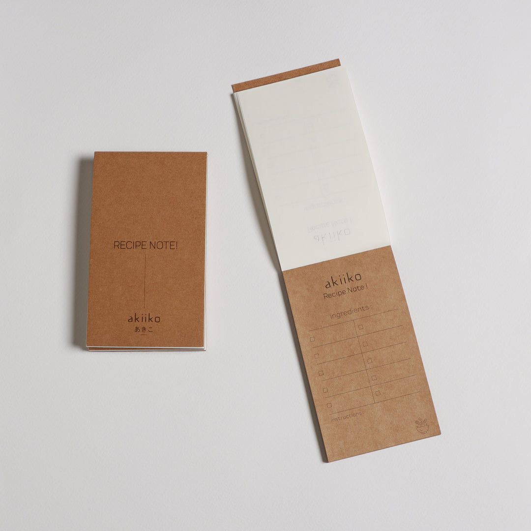 Akiiko Mini Notepad - My Recipe List (Pack of 5)