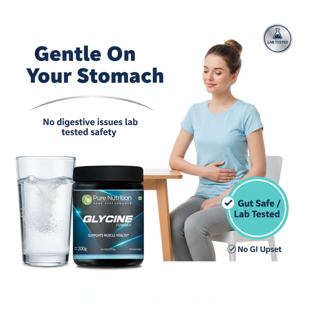 Glycine Powder 200g | Amino Acid for Sleep, Muscle & Collagen Support