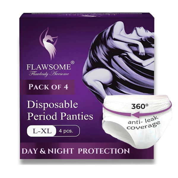 Flawsome - Disposable Period Panties (Pack of 4)