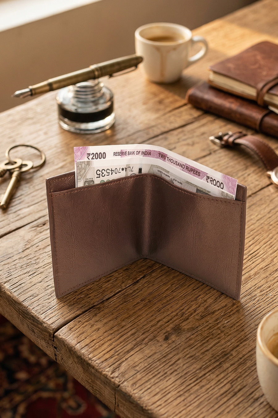 Slim Vegan Leather Men Wallet