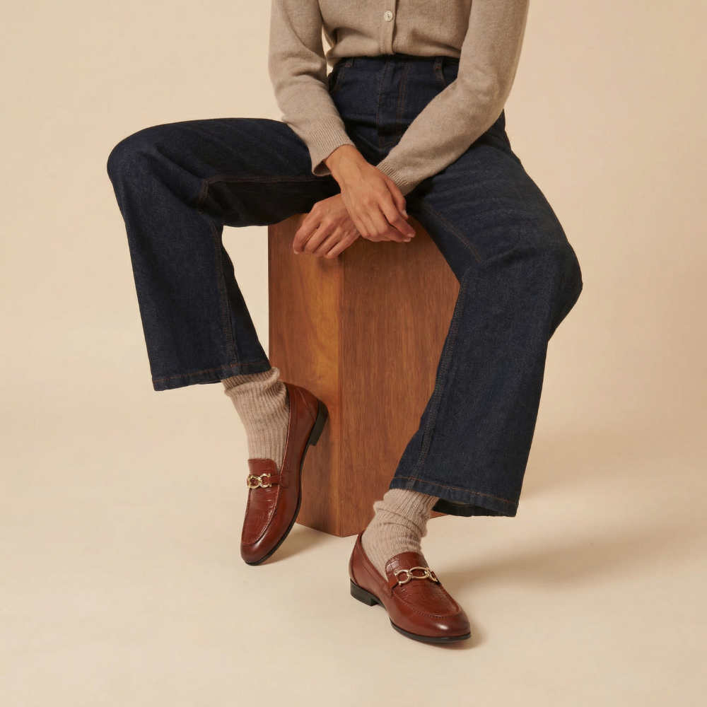 Aristocrat Tan  Horsebit Loafers