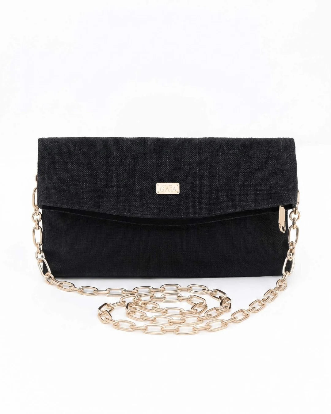 The Label GAIA Gold Chain Hemp Bag