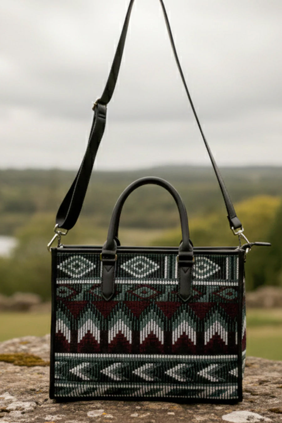 Charlotte Handloom Box Tote Bag