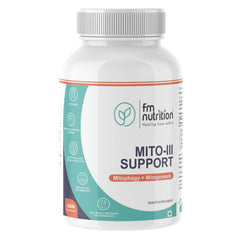 FMN Mito-3 Support I Mitophagy I Mitogenesis I Cellular health I Muscle Strength I Cognitive Function I Anti Aging I Vegetarian Capsules