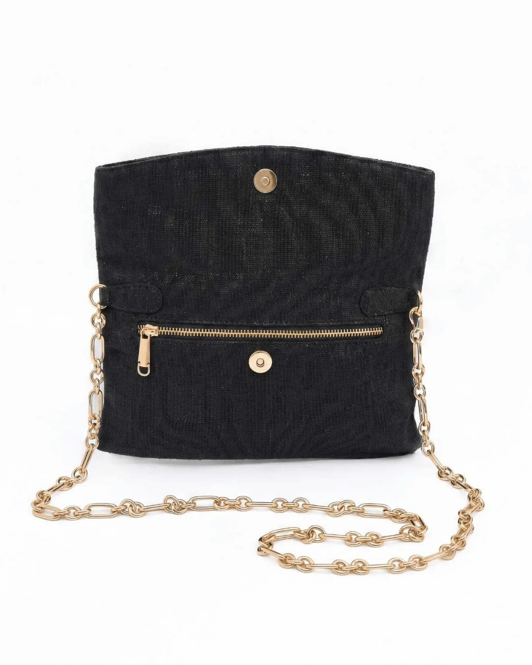 The Label GAIA Gold Chain Hemp Bag