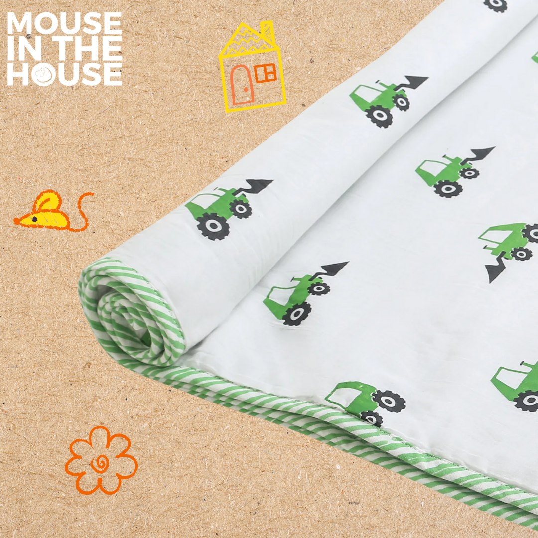 Mouse In The House Scoopy Excavator- Blanket