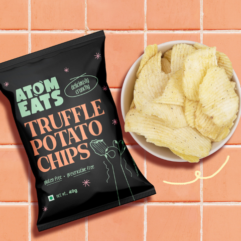 Atom Eats Truffle Potato Chips | (40g Pack X 2) by Atom Eats
