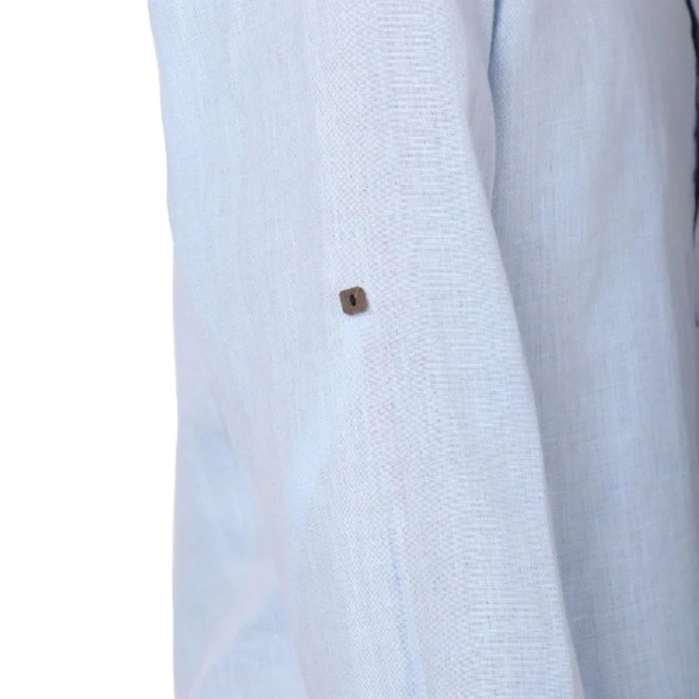 The Label GAIA Men Solid Hemp Short Kurta