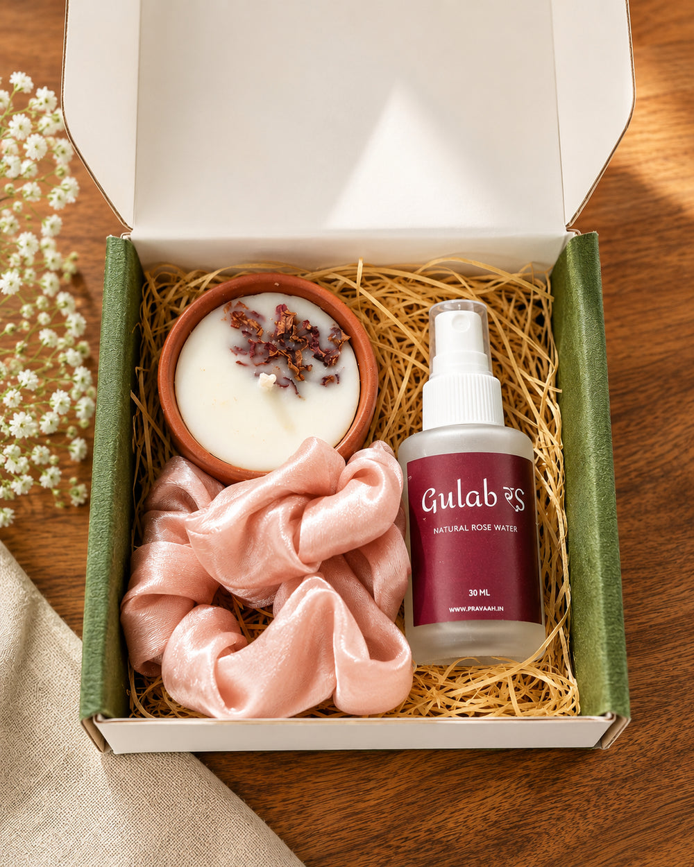 Signature Minis Self Care | Luxury Handmade Rakhi Gift Box | Sustainable Wellness Gift Hamper for Brother & Sister | Pravaah