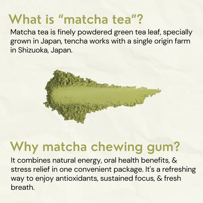 Gud Gum Matcha Mini Pack - Matcha Blended Chewing Gum