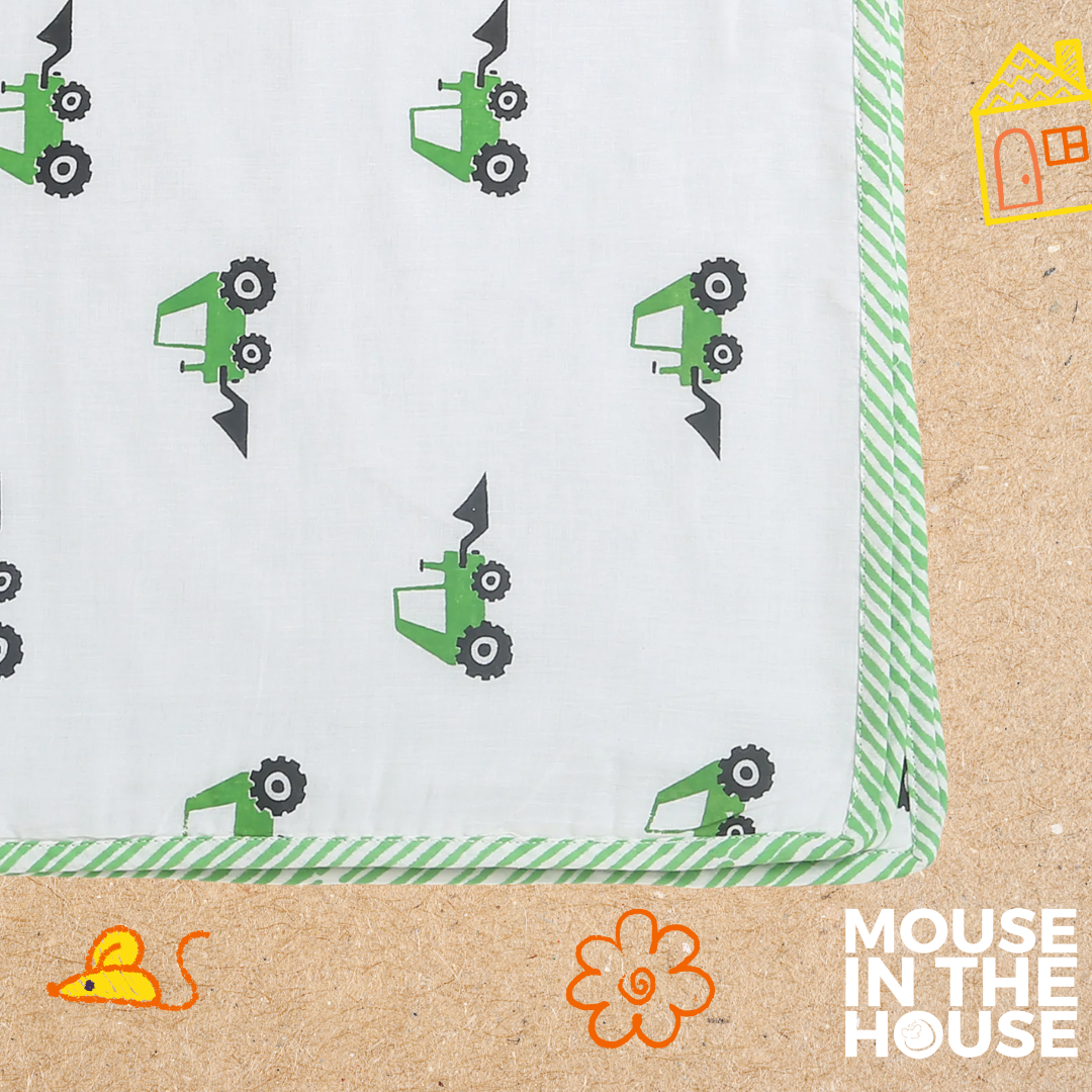 Mouse In The House Scoopy Excavator- Blanket