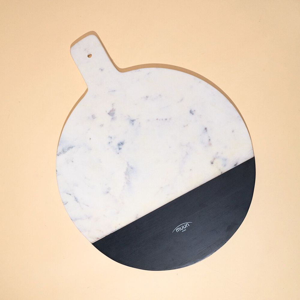 Muun Home Marble and wood XL platter