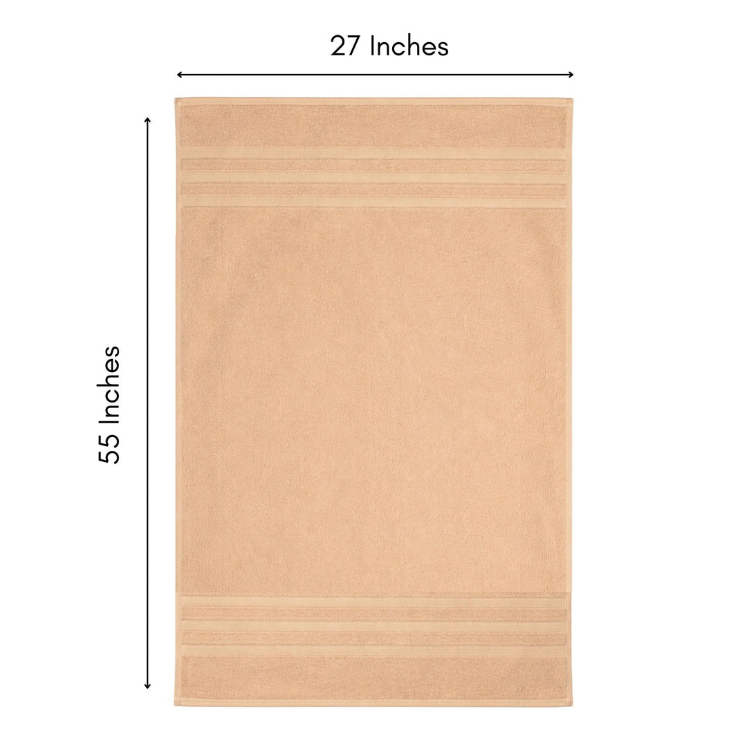 Luxuriously Soft Bamboo Bath Towel Beige