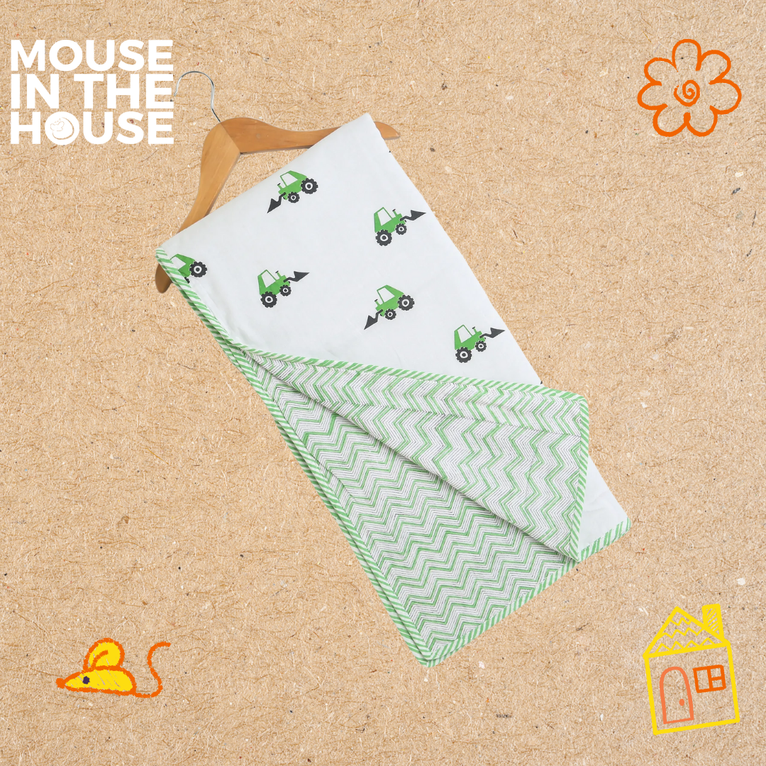 Mouse In The House Scoopy Excavator- Blanket