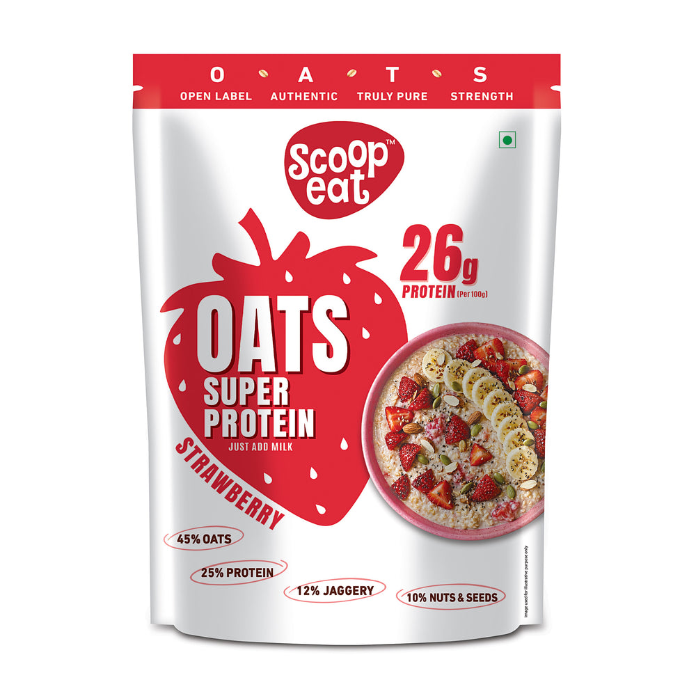 Scoopeat 26g Super High Protein Strawberry Oats 400gm