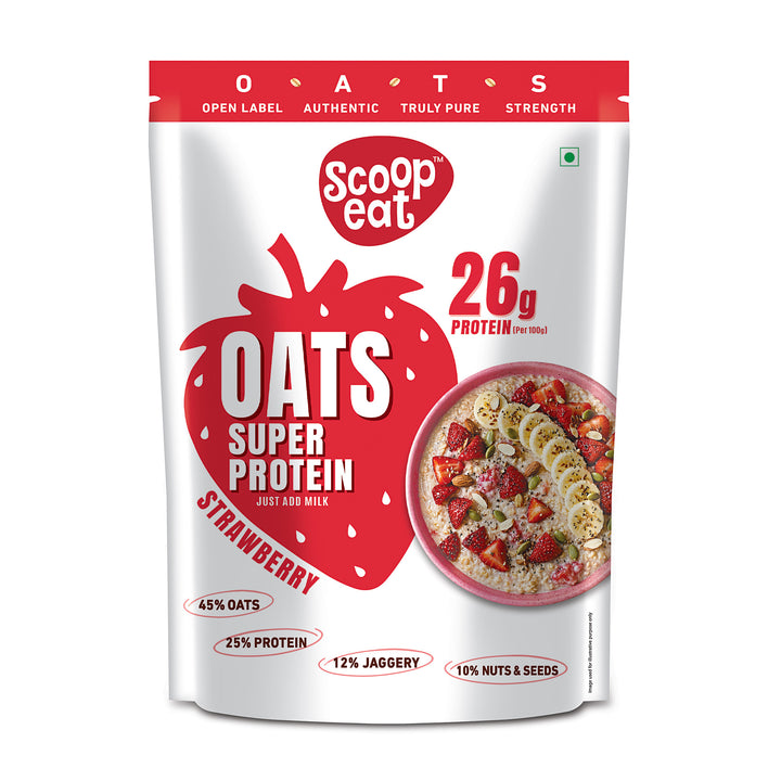Scoopeat 26g Super High Protein Strawberry Oats 400gm
