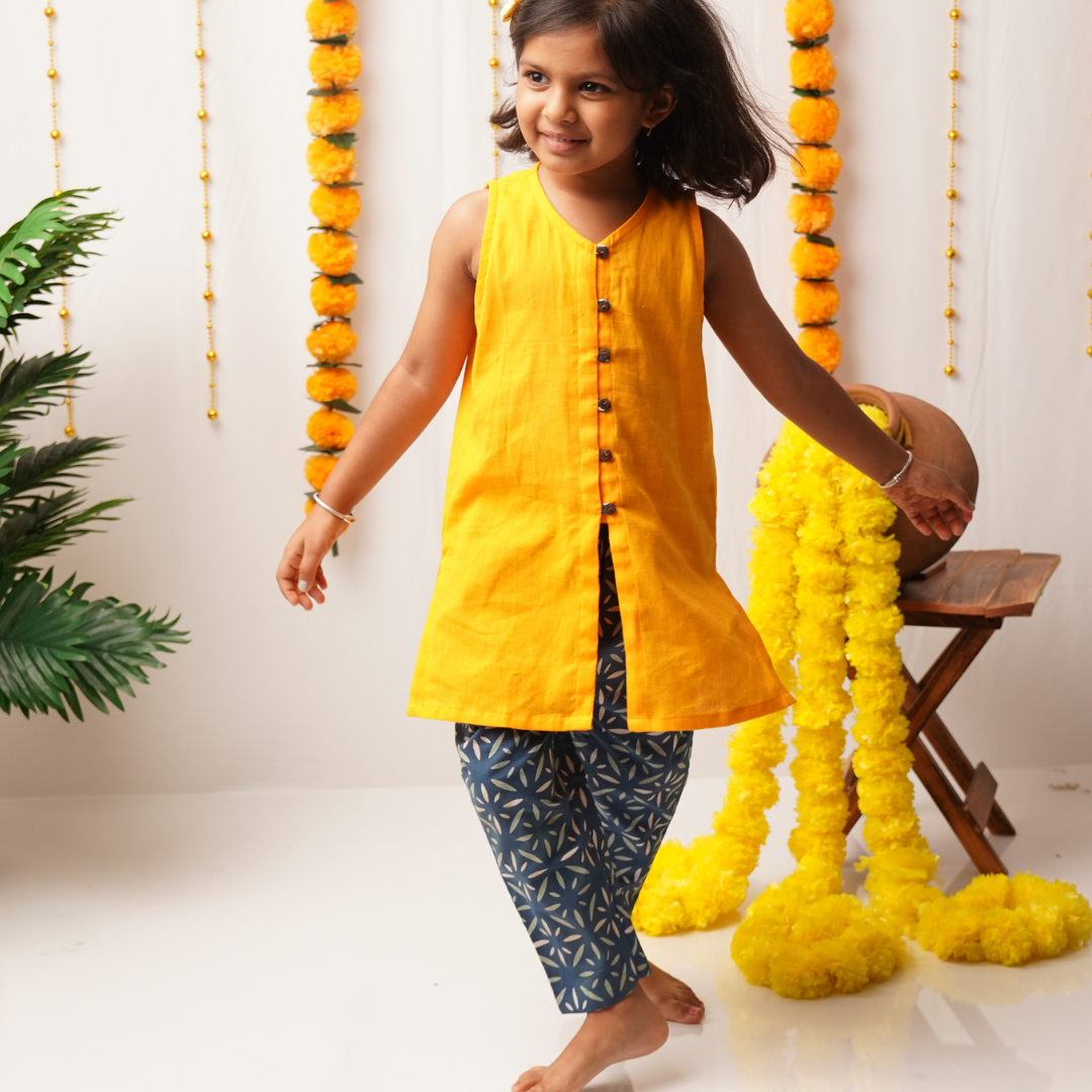 Genda Phool Girl - Kurta Pant Set for girls