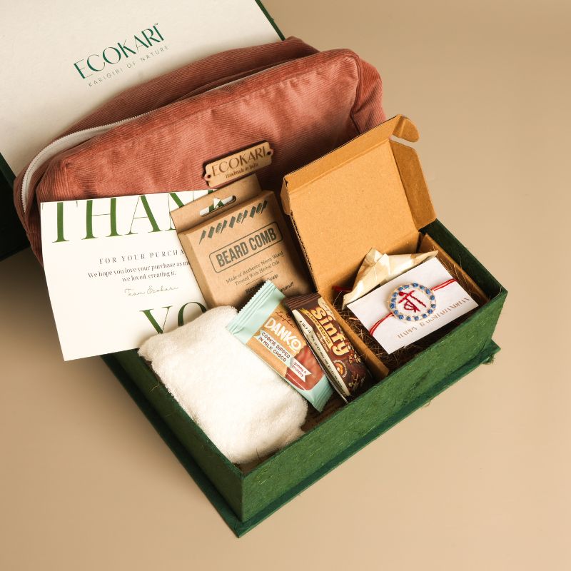 Ecokari Brotherly Bliss Hamper | Eco-Rakhi Box