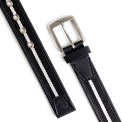 Monkstory MonkStory Dual Color Classic Mens Belt - Black / White