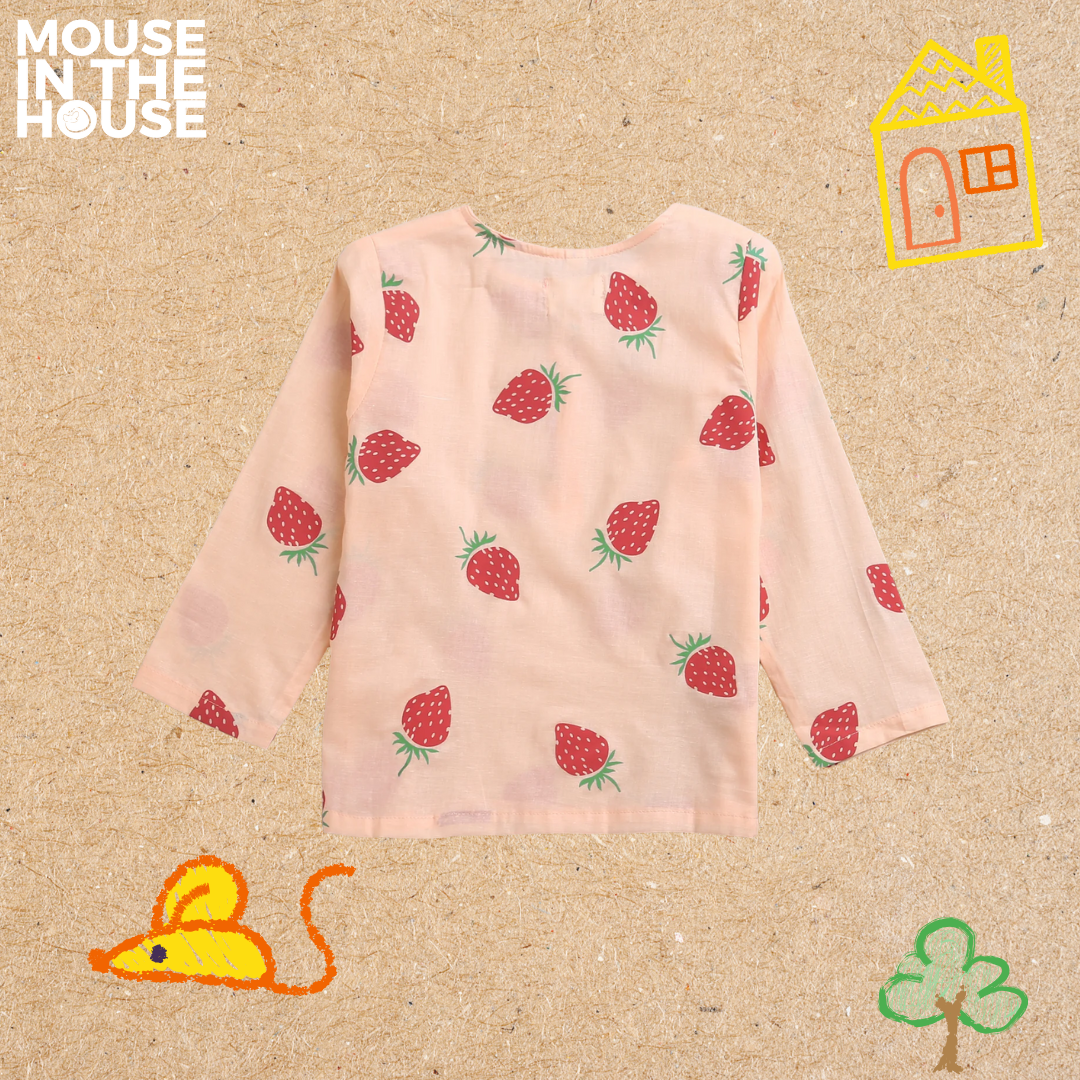 Mouse In The House A Fresh Strawberry- Unisex Nightdress